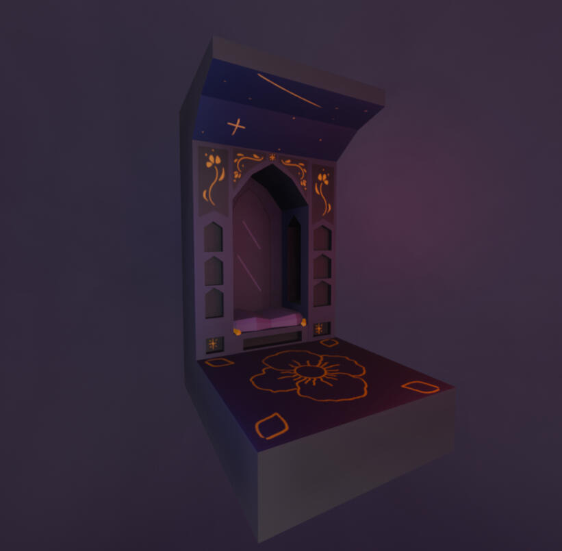 Library Nook 3D Render
